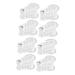 Anneome 4 Pairs Magnetic Splitter Tools for Men Yoga Tools Pedicure Tools for Feet Stretcher Dividers Separators for Women Sebs Transparent Valgus Support