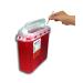 2-Pack 5.4 Qt Style Sharps Disposal Container with Touch-Free Rotating Lid - Buy Online on SooperMarket.com