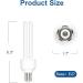 E27 15W U Type Bug Zapper Replacement Bulb (2 Pack) - Compatible with HOMESUIT, Yluces, POWIFY, Keuomy, YISSVIC & Other Models - Buy Online on SooperMarket.com