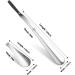 12 Long Metal Shoe Horn for Men, Women, Kids, Seniors - Heavy Duty Stainless Steel with Silicone Lanyard - Grey 12 Inch - Buy Online on SooperMarket.com