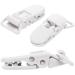 Fivetwofive 20Pcs Baby T-Shape Plastic Pacifier Clips - Soother Dummy Badge Holder - White | International Shipping Available - Buy Online on SooperMarket.com