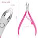 Andlane Cuticle Trimmer and Pusher - Professional Stainless Steel Nippers - Manicure/Pedicure Tool (Pink) - Buy Online on SooperMarket.com