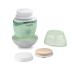 Brightline Sonic Rechargeable Electric Facial Cleansing Brush System  Face Exfoliator with 6 Intensity Settings  3 Scrub Brush Heads  Green