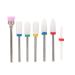 NAROOTE Nail Drill Bits 7Pcs Nail Metal Drill Bits Nail Polishing Burr Manicure Pedicure Accessory Tool Set(TZ-08) - Buy Online on SooperMarket.com