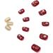 Brishow Christmas False Nails - Snow Press on Nails with Christmas Tree & Antler Design - Short Red Fake Nails for Women and Girls (24pcs) - Buy Online on SooperMarket.com