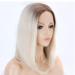 SHIYID Blonde Short Wig for Women | Synthetic Lace Front Wig with Light Brown Roots | Heat Resistant Fiber - Buy Online on SooperMarket.com