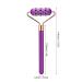 18 Germanium Stones Face Massage Roller | Manual Facial Tool for Fine Lines & Wrinkles Relief - Portable Skin Care Roller (Purple - Buy Online on SooperMarket.com