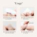 Vatocu Coffin Shiny False Nails - Long Wavy Lines Nude Color Stick-On Acrylic Nails for Women & Girls (24pcs) | International Shipping Available - Buy Online on SooperMarket.com