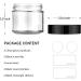Bumobum 2oz Glass Jars with Black Lids (3 Pack) - Empty Round Cosmetic Containers for Samples, Powders, Creams, and Spices - Buy Online on SooperMarket.com