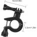 Rotating Motorcycle Phone Holder & GoPro Stand - 360 Screwable Bike Mount (Black) - Buy Online on SooperMarket.com