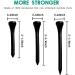 THIODOON Professional Natural Wood Golf Tees - Pack of 100, Multiple Colors, 3-1/4 inch, 2-3/4 inch, 2-1/8 inch Tall Tees, Reduce Side Spin and Friction - Bulk Golfing Tees - Buy Online on SooperMarket.com
