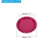 PATIKIL 1 Inch Flat Decorative Bottle Caps 50 Pack Craft Bottle Pendant Trays Double Sides Printed for DIY Pendants Craft Scrapbooks Rose Red - Buy Online on SooperMarket.com