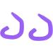 Ear Protector Hook Flexible Comfortable Ear Hook Washable Easy To Wear Silicone 10 Pcs for Kids(Purple) - Buy Online on SooperMarket.com