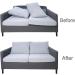 Non Slip Cushion Pad Tape - 4x10' Black Hook Loop Roll with Adhesive | Prevent Couch Cushions Sliding - Buy Online on SooperMarket.com