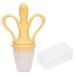 Soft Baby Fruit Feed Pacifier - Yellow Massage Rubber for Newborns | Improves Hand-Eye Coordination | International Shipping - Buy Online on SooperMarket.com