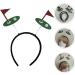 HOLIDYOYO Golf Ball Headband Sports Ball Head Bopper Game Day Sports Hairband Pompom Tiara Headband Hair Accessories for Women Girls Sports Party Favors - Buy Online on SooperMarket.com