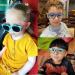 YAMEIZE Cute Anti Blue Light Glasses for Kids | Flexible Rubber Frame for Boys & Girls 3-10 - Blue Yellow Grey - Buy Online on SooperMarket.com