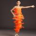Adult Women's Fringe Latin Dance Pants - Black Tassel Performance Costume - Orange - Medium - Buy Online on SooperMarket.com