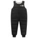 Happy Cherry Baby Winter Pants Newborn Boys Girls Overall Ski Trousers Infant Warm Snow Bib Pant Toddler Windproof Padded Snowsuit Bottoms Elastic Buttom Zipper Outerwear Outftis Clothes 80 B- Blcak