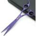 Kingstar 7 Pet Grooming Scissors Set - Straight, Thinning, Curved - Purple Professional Kit with Case and Comb - Buy Online on SooperMarket.com