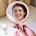 BLASHRD 10X Handheld Magnifier Double Sided Folding Makeup Mirror Portable Handheld Mirror with Adjustable Handle(Pink) - Buy Online on SooperMarket.com
