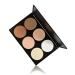 Vodisa Contour Face Powder Kit - Professional Base Foundation Corrector Palette for Highlighting, Contouring, and Bronzing - Brown - Buy Online on SooperMarket.com