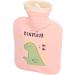 Spiral Hot Water Bottle 500ml - Cartoon Dinosaur Leak-Proof Heating Pad for Sore Muscles (Pink) - International Shipping - Buy Online on SooperMarket.com