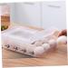 OSALADI 1pc box Capacity Multifunctional Holder Kitchen White Egg Plastic Refrigerator Tray Stackable Home White 31.5x22cm - Buy Online on SooperMarket.com