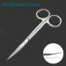 Krisp Beauty Stainless Steel Scissors Set - 2 PCS Nail & Cuticle / Manicure Scissors Kit - Straight & Curved Blades for Beard Mustache Nose Hair Ear Hair Eyebrow & Eyelash Cutting - Buy Online on SooperMarket.com