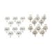 10pair Replacement Metal Batteries Spring Contact Plate Silver for AA AAA Batteries Positive and Negative Contact Pieces Small Springs Compression 10 Pairs