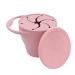 BapronBaby Silicone Collapsible Snack Cup (Blush) - 100% Food Grade Silicone - BPA  Phthalate  and Latex Free - Dishwasher Safe - 6 Months+