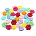 20 Large Handmade Crochet Flower Appliques Sewing 8 Colors Size: One Size