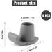 Knadgbft Walker Ski Glides 4 Pieces Heavy Duty Walker Glides Walker Feet Replacement Spare Parts Accessories Walker Glide Skis for 1 1/8 Inch Tubes Tool - Buy Online on SooperMarket.com