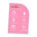 Folpus Nail Art Display Board Lightweight False Nail Tip Showing Holder