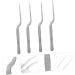 12 Pcs Stainless Steel Tweezers Cleaning Tools Set - Ceramic Plant & Cloud Clamp, Earwax Cleaning Tool Kit - Silver Detergent Ear - 16X1.5X1.3CMx3pcs - Buy Online on SooperMarket.com