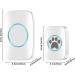 Wireless Touch Cat & Dog Bell Buzzer - Waterproof Intelligent LED Doorbell with 300m Range 60 Ringtones & Adjustable Volume - Buy Online on SooperMarket.com