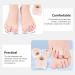 Gatuida Silicone Toe Separator + Bunion Corrector 2 Pairs - Thumb Splint Included | Overlapping Toe Relief | 3.6x3.5cm - Buy Online on SooperMarket.com