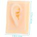 Plafope 1 Pair Soft Silicone Human Ear Earrings for Models - Flexible and Realistic Simulation for Hearing Aid Practice and Teaching - Buy Online on SooperMarket.com