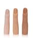 Flexible Nail Art Training Manicure Fingers 3 Piece Silicone Nail Training Fingers to Perfect Acrylic Nails Art DIY Fake Finger