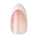 KISS imPRESS No Glue Press-On Nails - Fearless French Almond Shape Light Neutral & White Tip 30 Nails Easy Application - Buy Online on SooperMarket.com