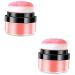 FOYTOKI 2pcs Oil Control Cushion Blush Makeup Blush Cushion Makeup Putty Blush Pink Blush Blusa Rosy Plastic