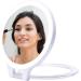 Foldable Double Sided Tabletop Mirror - Rechargeable Lighted Magnifying 10X and 1X Mirror with 3 Colors Light - Adjustable Foldable Handle for Makeup/Travel - 07x08inches - Buy Online on SooperMarket.com