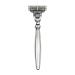 Edwin Jagger Bulbous Lined Chrome Handle For A Gillette Mach3 Razor Cartridge