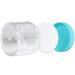 Beauticom 60ml Thick Wall Clear Acrylic Jars - 6 Leak Proof Containers with Teal Lids for Makeup Creams & Cosmetics | International Shipping Available - Buy Online on SooperMarket.com