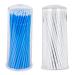 Microbrush Sticks Cleaning Sticks Paint Swabs Brushes 100 Pieces (L Blue) L Blue White