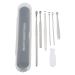 7Pcs Spring Ear Wax Cleaner Tool Set Portable Ear Wax Cleaning Kit Earwax Cleaner Tool Set Portable Stainless Steel Ear Pick Set for Ear Cleaning