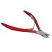Verdant Touch Manicure Scissors Stainless Steel Nail Dead Skin Scissors Calluses Remover Nail Trimmer Clipper Manicure ToolRed