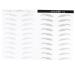 Mikinona 2 Pairs Waterproof Stickers Artificial Eyebrow Stickers Transfer Stickers Disposable 3d Template