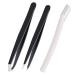 Precise Eyebrow Tweezers Set For Women and Men  3-in-1 1 Slant tweezers + 1 Pointed tweezers + 1 Eyebrow Razor -0419024