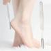 Virtcooy Pedicure Foot File Reusable Stainless Steel Cracked Skin Removal Tool - Callus Remover Foot Scrubber Toe Crevice Cleaning Brush Foot Care Pedicure Tool White - Buy Online on SooperMarket.com